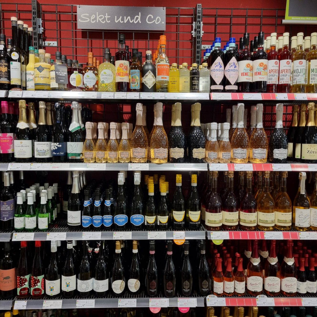 Sektvielfalt im Denns Siegen